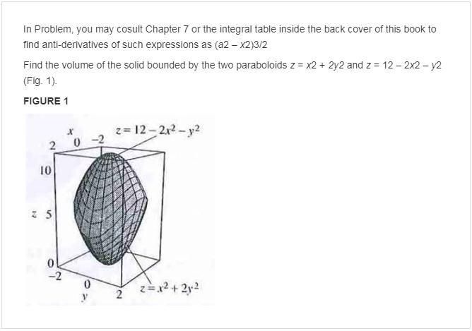 Solved Find The Volume Of The Solid Bounded By The Two Chegg Com Solved Find The Volume Of The Solid Bounded By The Two Chegg Com