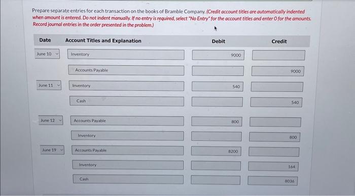 Prepare separate entries for each transaction for | Chegg.com
