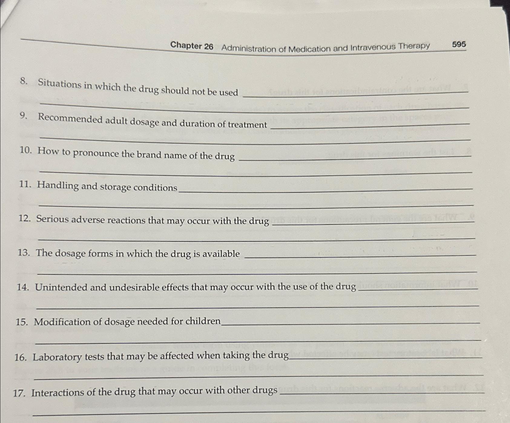 Solved Chapter 26 ﻿Administration of Medication and | Chegg.com