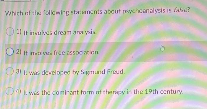 Solved Which of the following statements about | Chegg.com