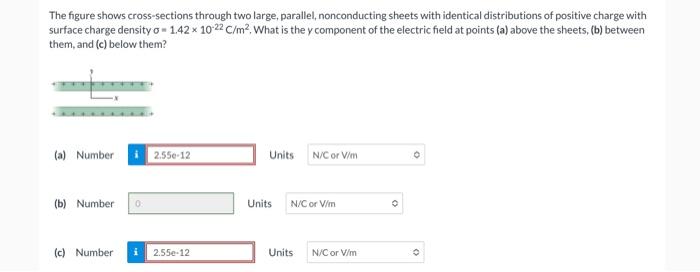 Solved The Figure Shows Cross-sections Through Two Large, | Chegg.com