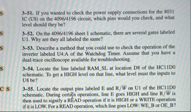 Solved 3-51. ﻿If you wanted to check the power supply | Chegg.com