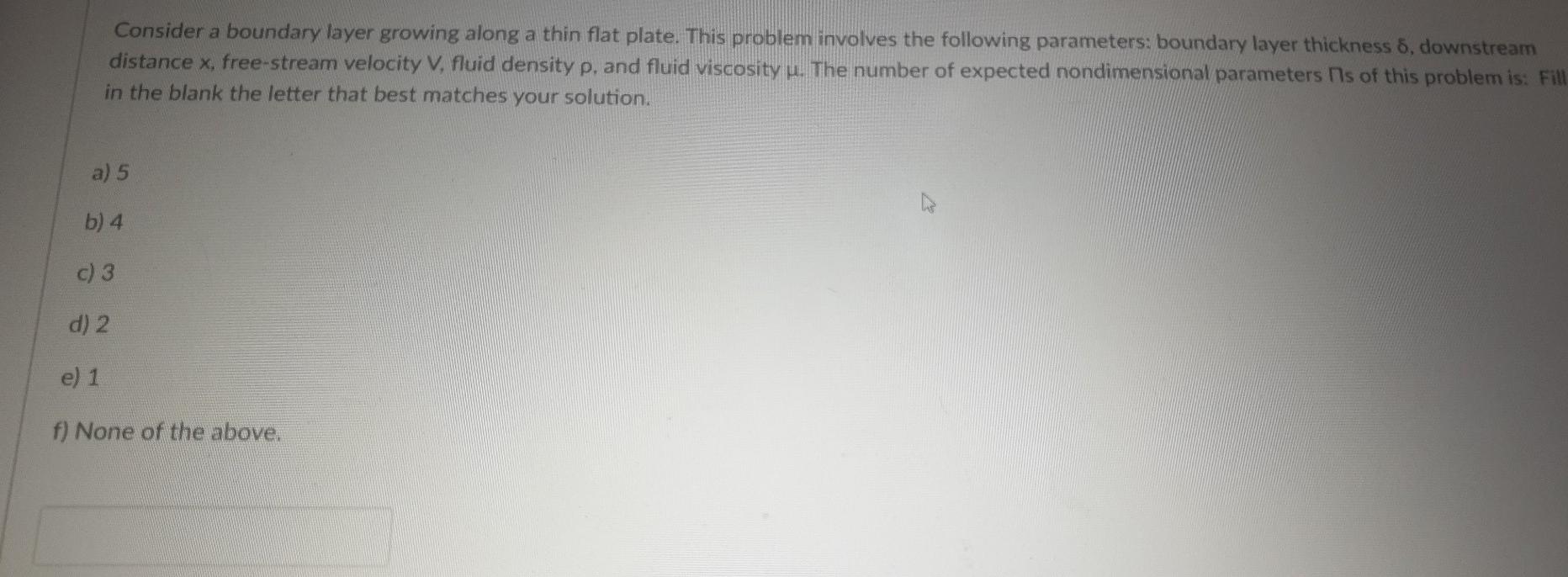 Solved Consider a boundary layer growing along a thin flat | Chegg.com
