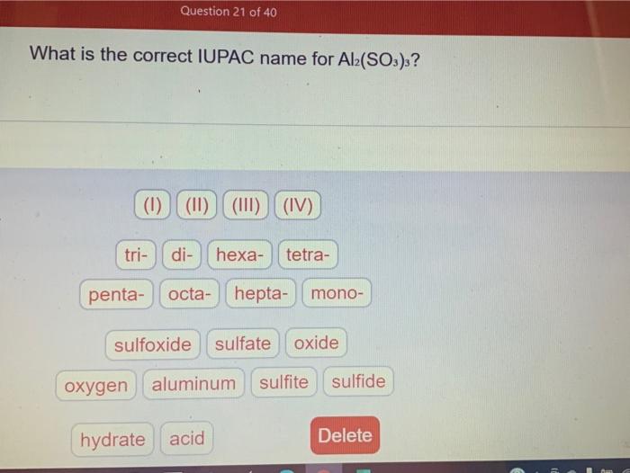 dihexa iupac name Solved Question 21 of 40 What is the correct IUPAC name for