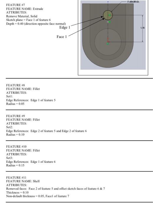 Create a solid model for the part shown in the | Chegg.com