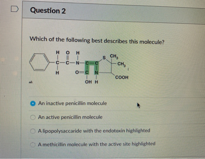 Solved Question 2 Which of the following best describes this | Chegg.com