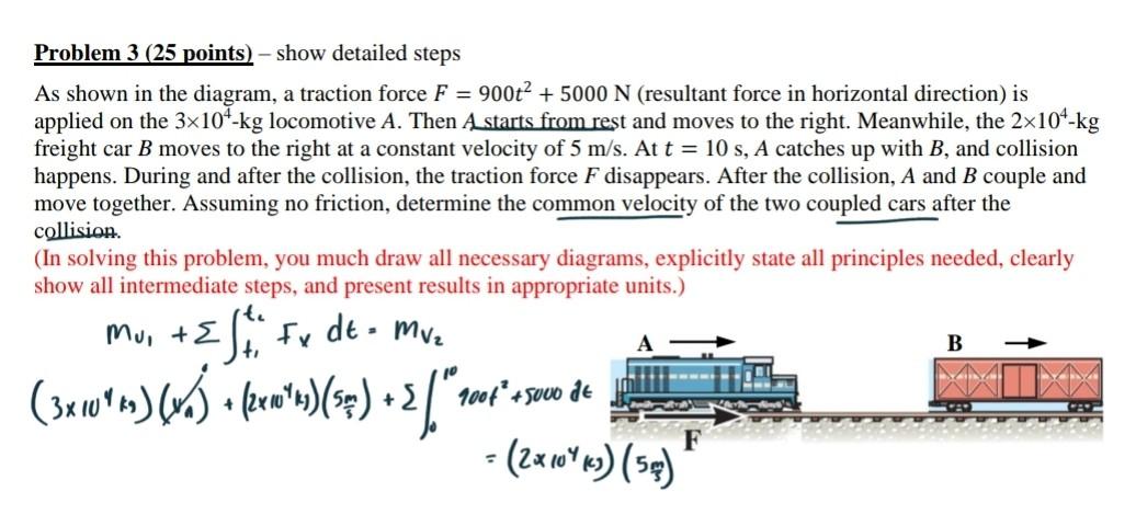 Solved Problem 3 (25 points) - show detailed steps As shown | Chegg.com