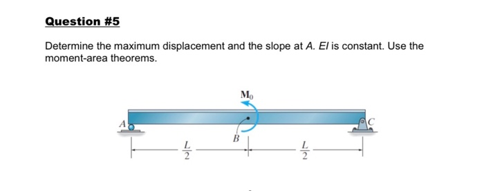 Solved Question #5 Determine the maximum displacement and | Chegg.com