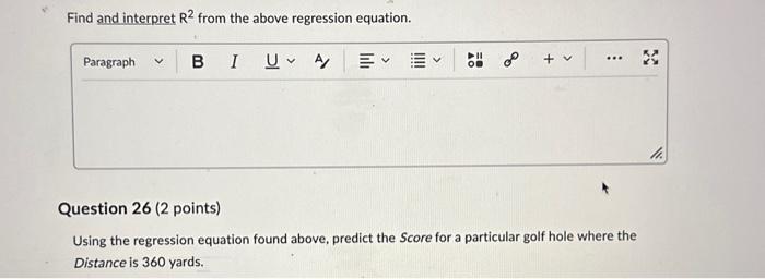 Solved Using the simple linear regression output below, | Chegg.com