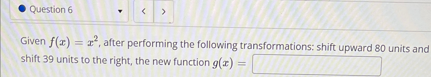 Solved Question 6Given F(x)=x2, ﻿after Performing The | Chegg.com