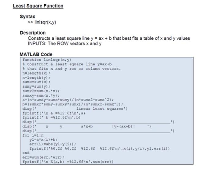 Solved i need MATLAB code, the first pic is an example, you | Chegg.com