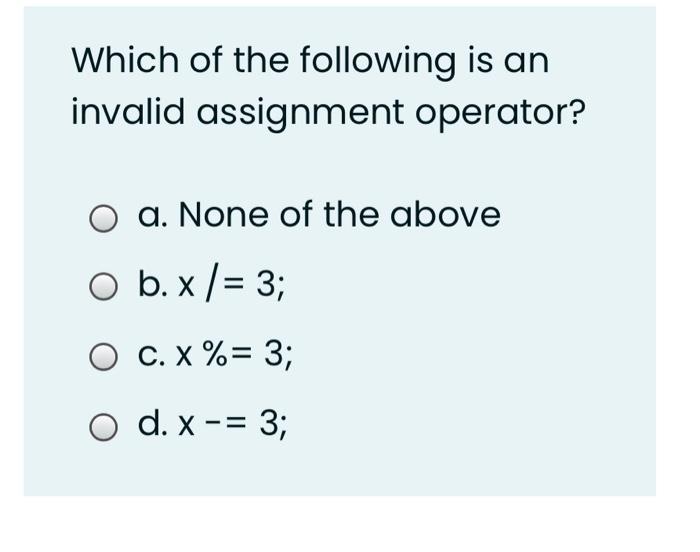 invalid assignment ne demek