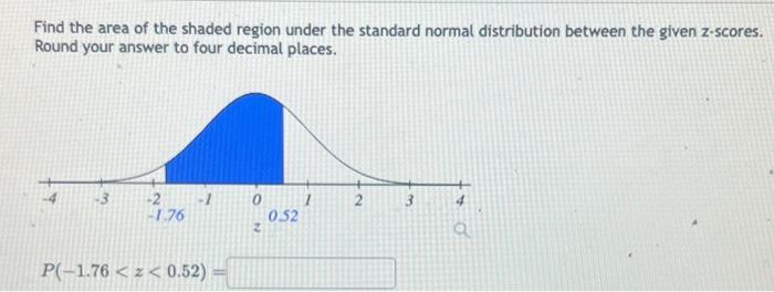 Solved For a standard normal distribution find Chegg