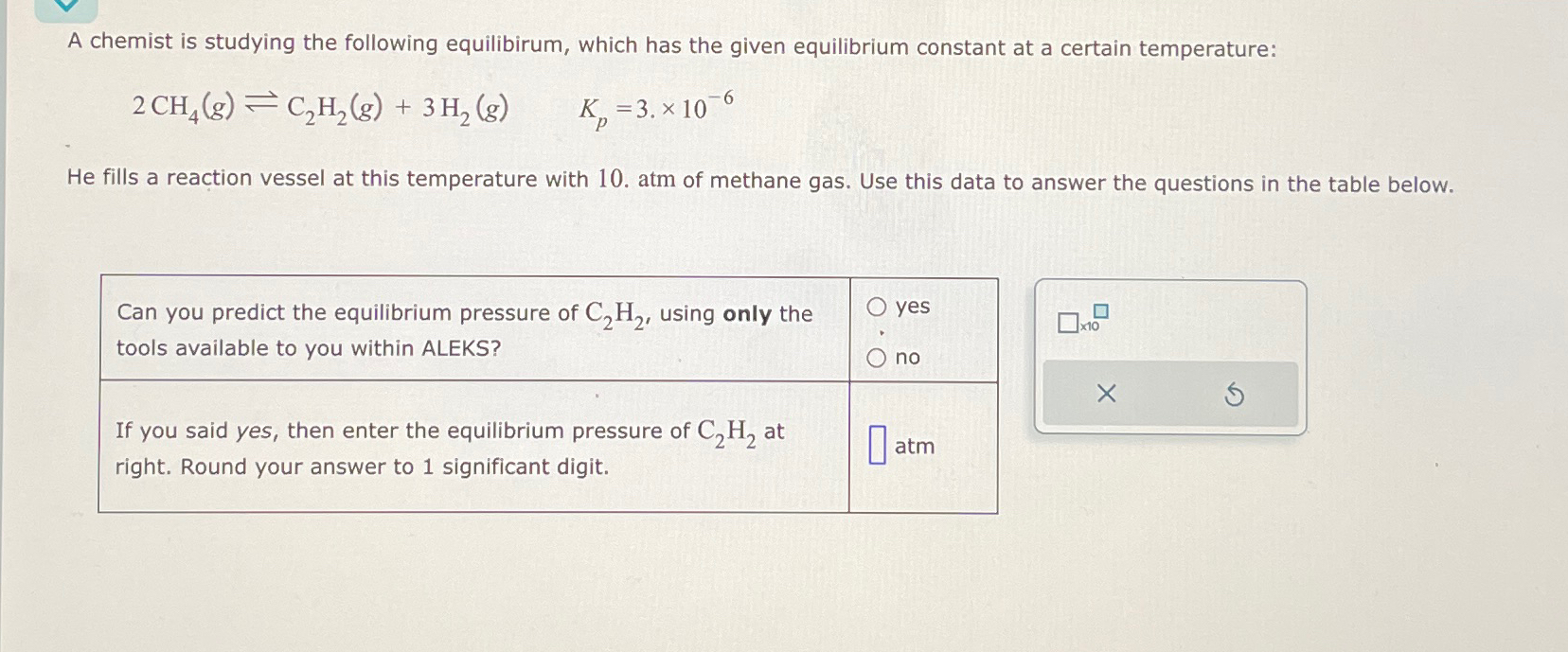 Solved A chemist is studying the following equilibirum, | Chegg.com