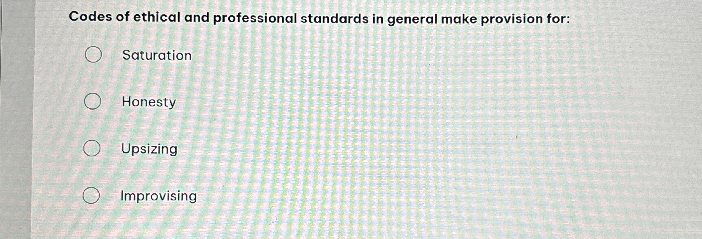 Solved Codes of ethical and professional standards in | Chegg.com