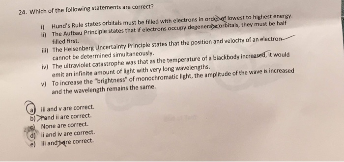 Solved: 24. Which Of The Following Statements Are Correct?... | Chegg.com