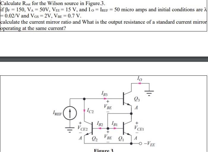 Solved Calculate Rout for the Wilson source in Figure. 3. | Chegg.com