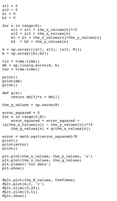 Solved Please use python and show codes. The second and | Chegg.com