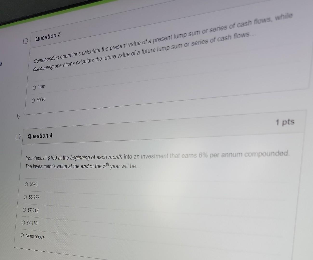 Solved Question 3 compounding operations calculate the | Chegg.com