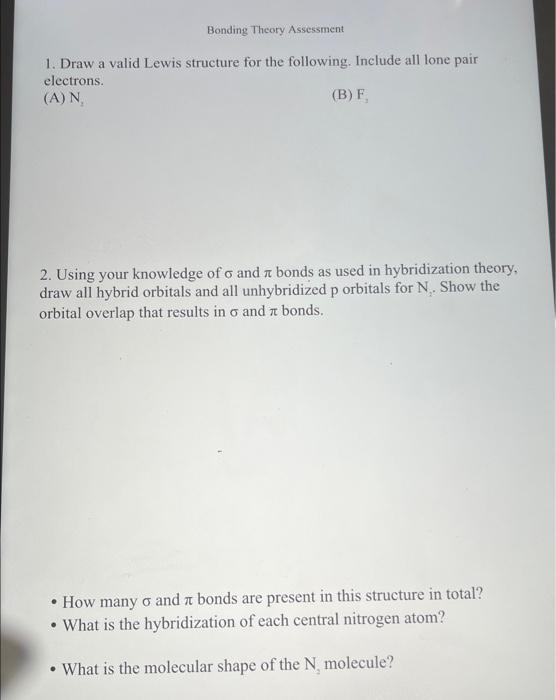 Solved 3. Complete each MO diagram below for the valence | Chegg.com