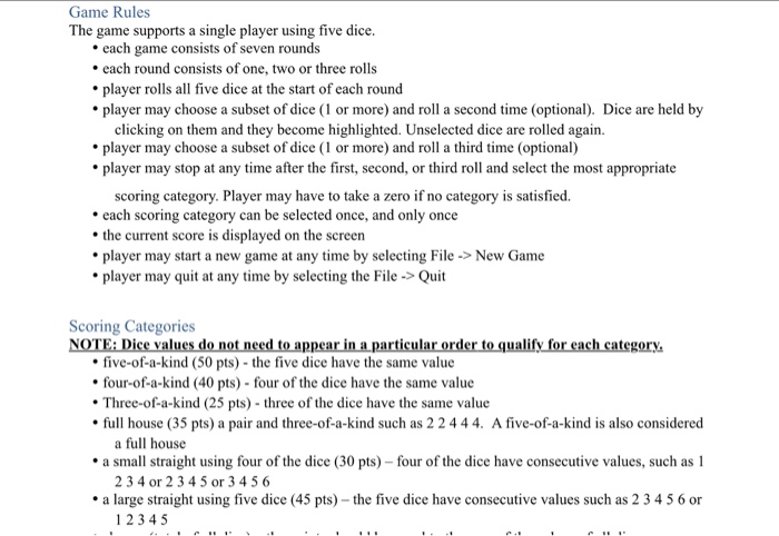 10000 Dice Game Rules Printable
