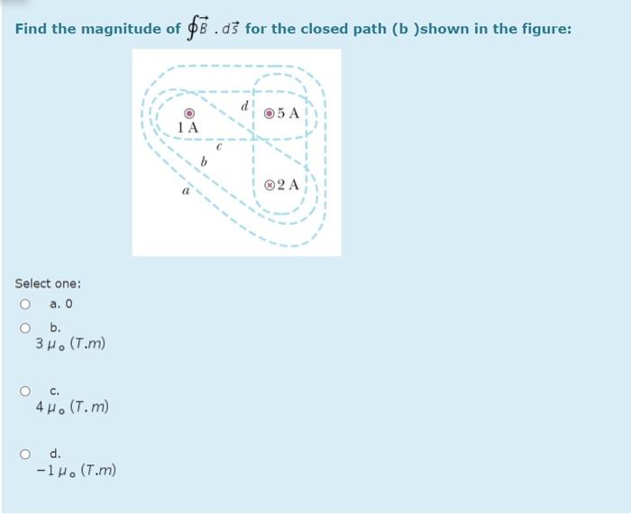 Solved Find the magnitude of pēds for the closed path (b | Chegg.com