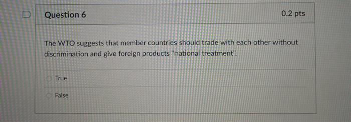 Solved D Question 4 0.2 pts Which of the following | Chegg.com