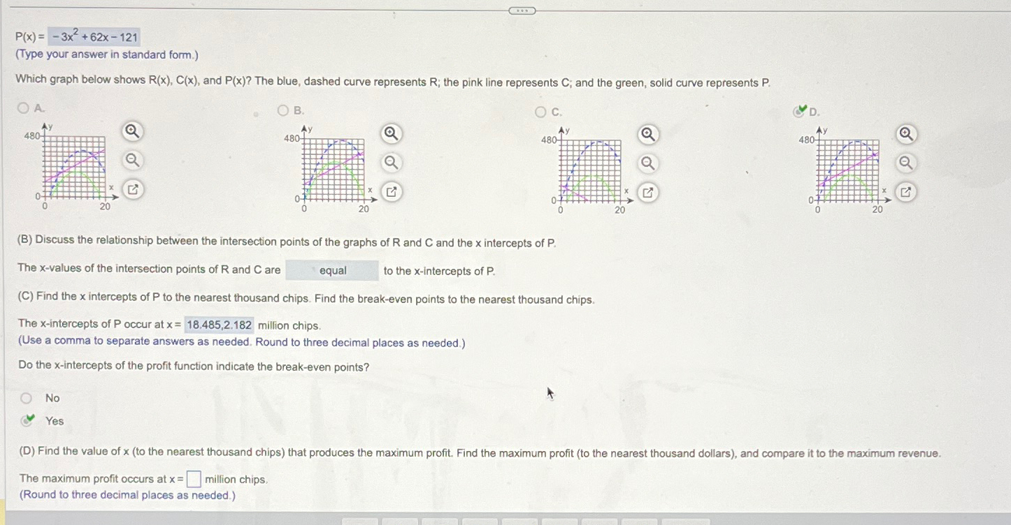 P x 3x2 62x 121 Type your answer in standard Chegg