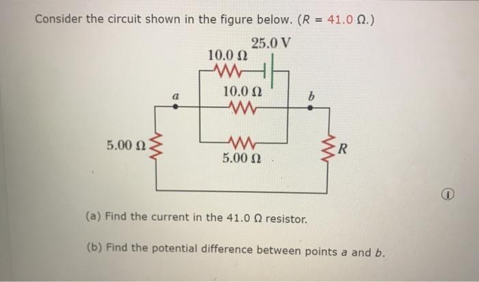 Solved Consider The Circuit Shown In The Figure Below. (R = | Chegg.com