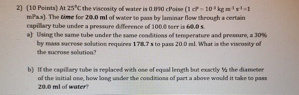 1 centipoise equal to