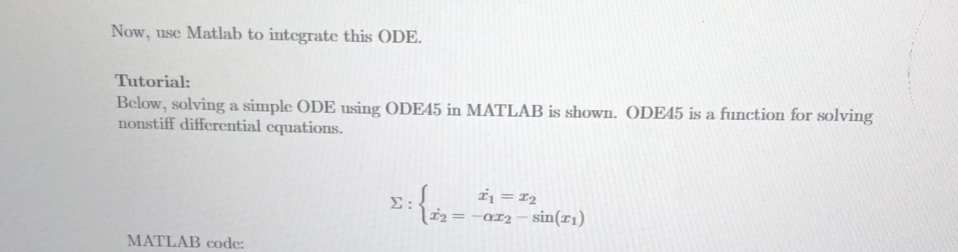 Solved MATLAB code: function func_a_simple_ODE () close all; | Chegg.com