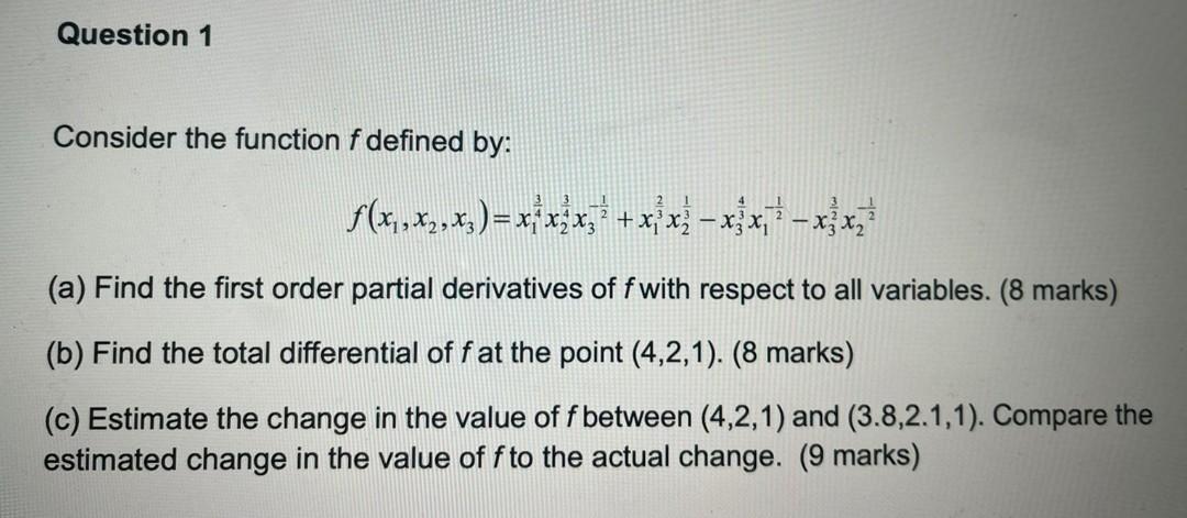 Solved Consider the function f defined by: | Chegg.com