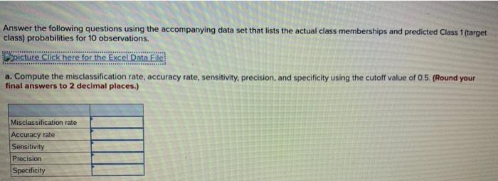 Solved 1 Observation D 1 А B с Observation Actual Class | Chegg.com