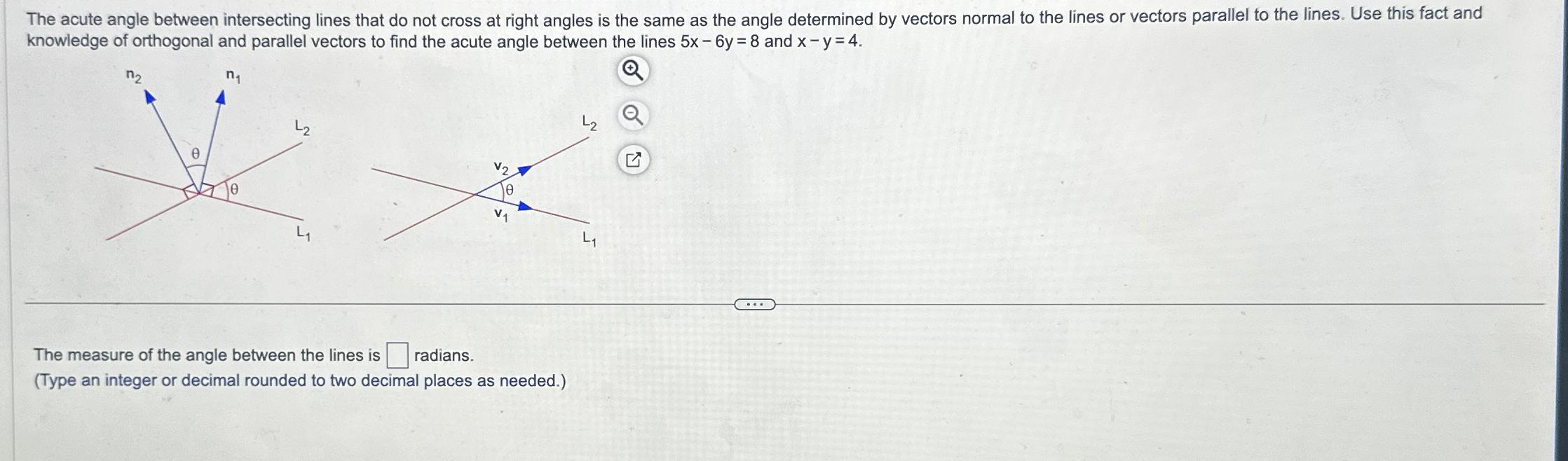 Solved knowledge of orthogonal and parallel vectors to find | Chegg.com
