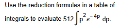 Solved Use the reduction formulas in ﻿a table ofintegrals to | Chegg.com