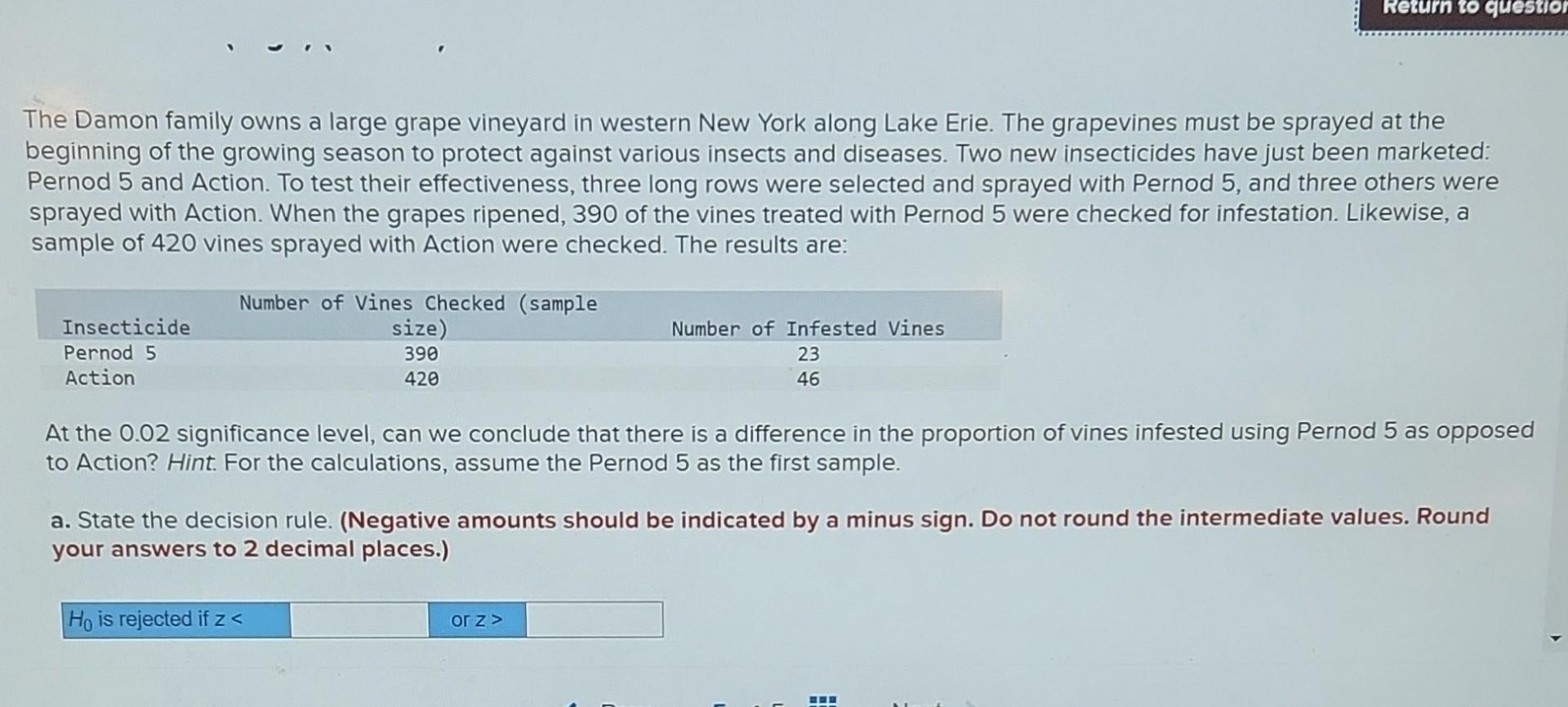 The Damon family owns a large grape vineyard in | Chegg.com