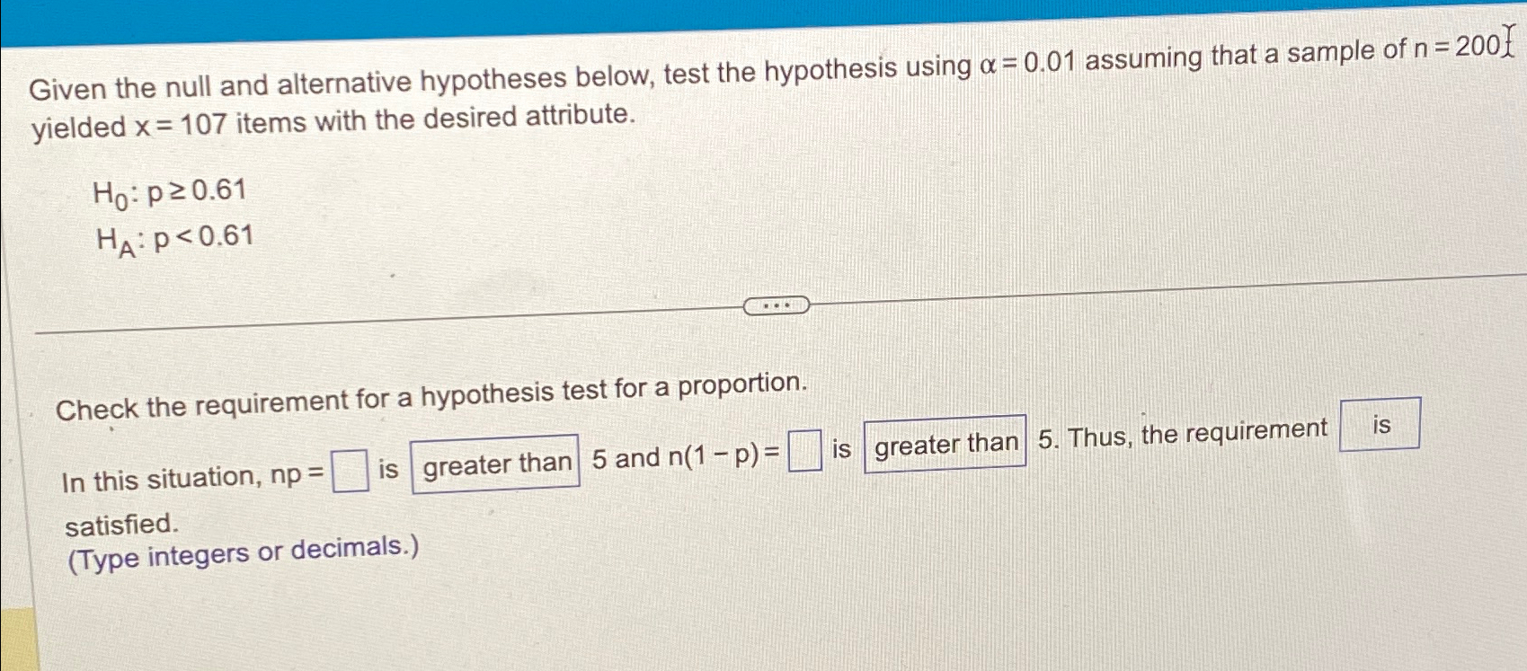 Solved Given the null and alternative hypotheses below, test | Chegg.com