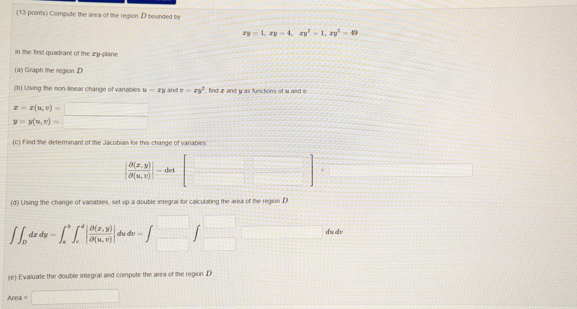 13 Points Compute The Area Of The Region D Bounded Chegg 13-points-compute-the-area-of-the-region-d-bounded-chegg