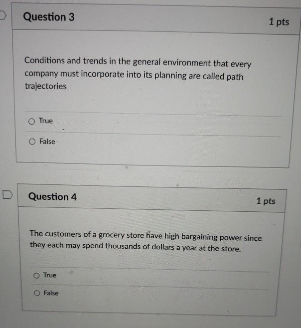 Solved Question 3 1 Pts Conditions And Trends In The General | Chegg.com