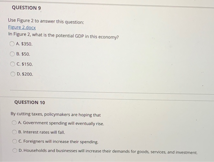 Solved Question 7 A Contractionary Fiscal Policy Is One That