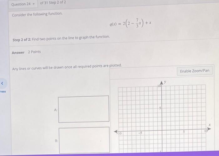 Solved Question 24 of 31 Step 2 of 2 Consider the following | Chegg.com