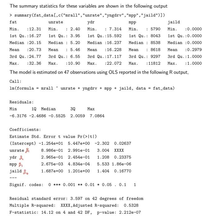 Solved Econometrics, The Answer Of Question 13 Is B And For | Chegg.com