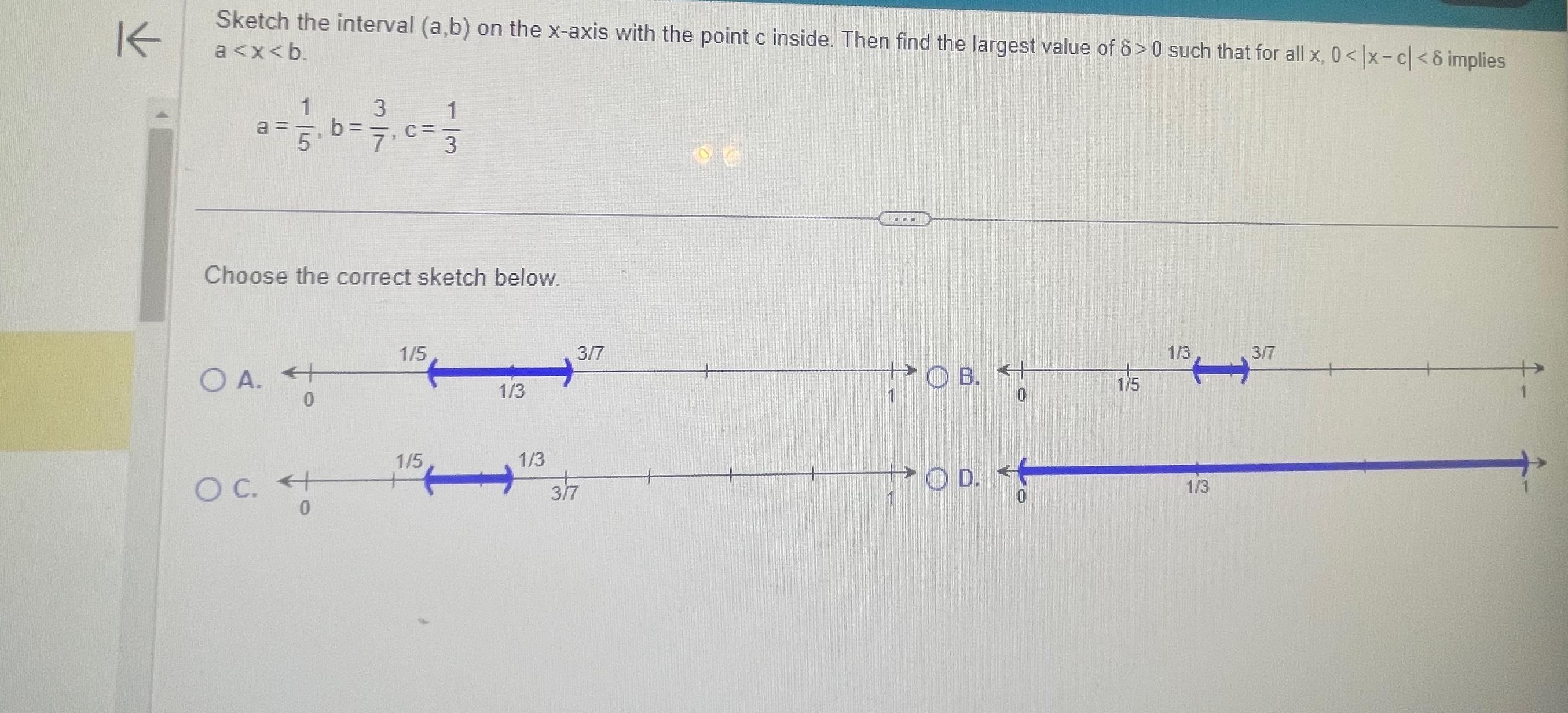 Solved Sketch the interval (a,b) ﻿on the x-axis with the | Chegg.com