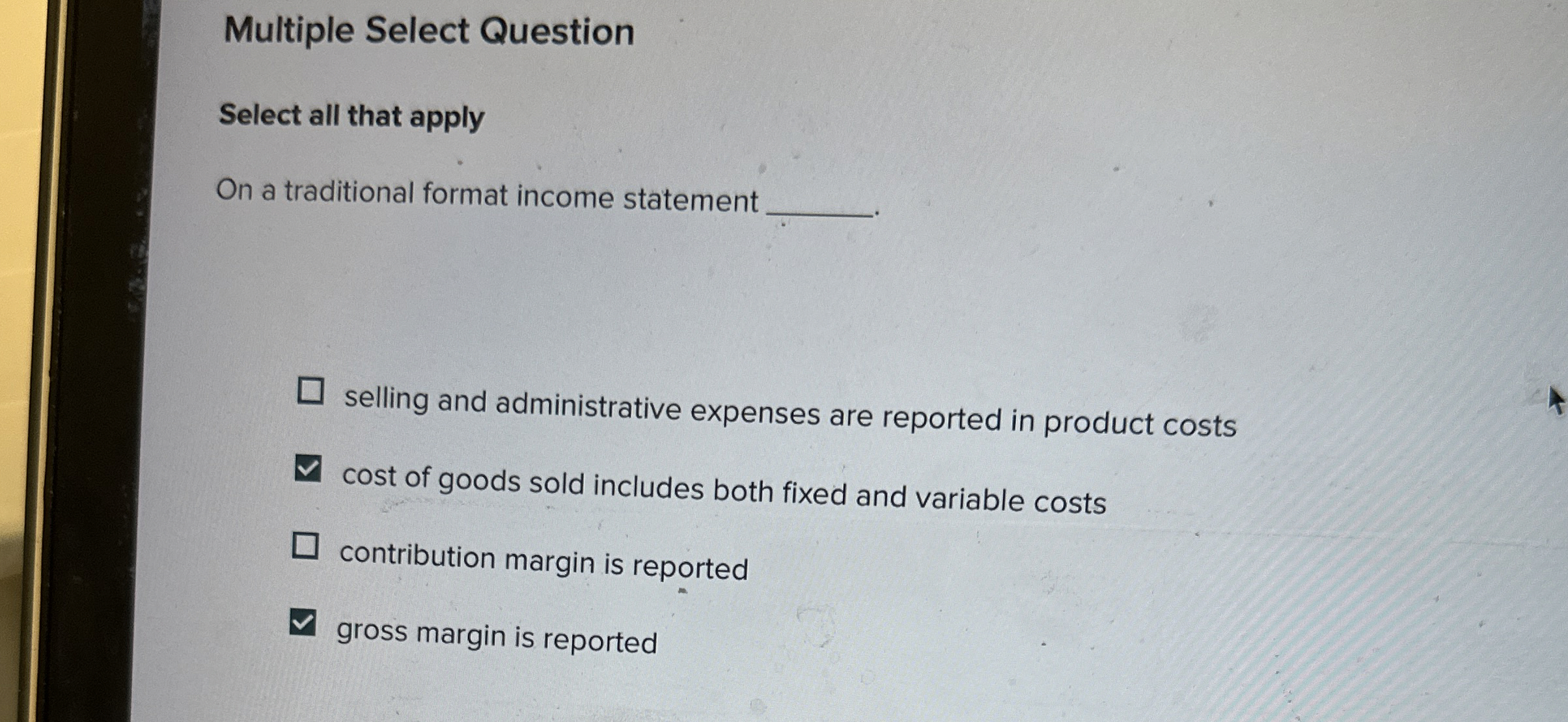 Solved Multiple Select QuestionSelect all that applyOn a | Chegg.com