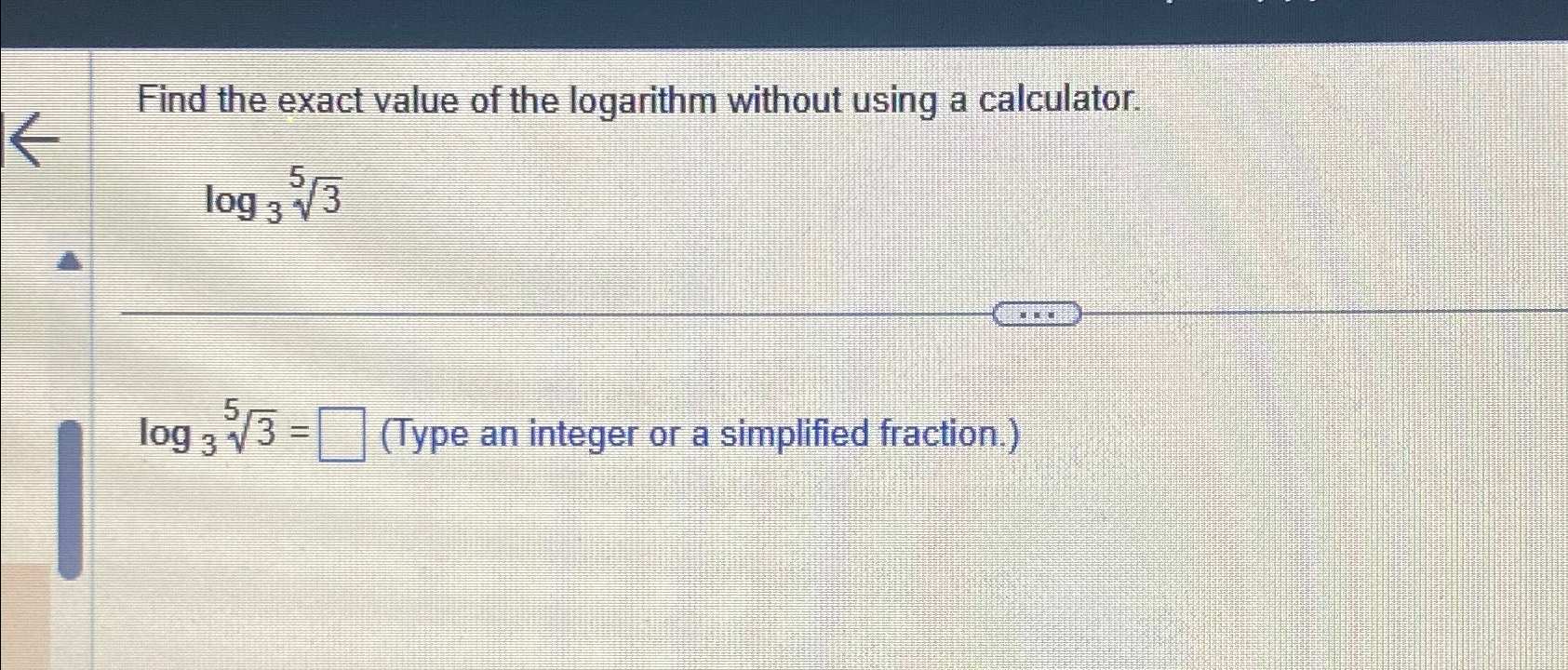the value of 81^log 3 root 5 is