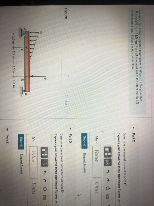 Solved Part A Consider The Simply Supported Beam Shown In | Chegg.com