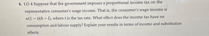 Solved 4. LO 4 Suppose That The Government Imposes A | Chegg.com