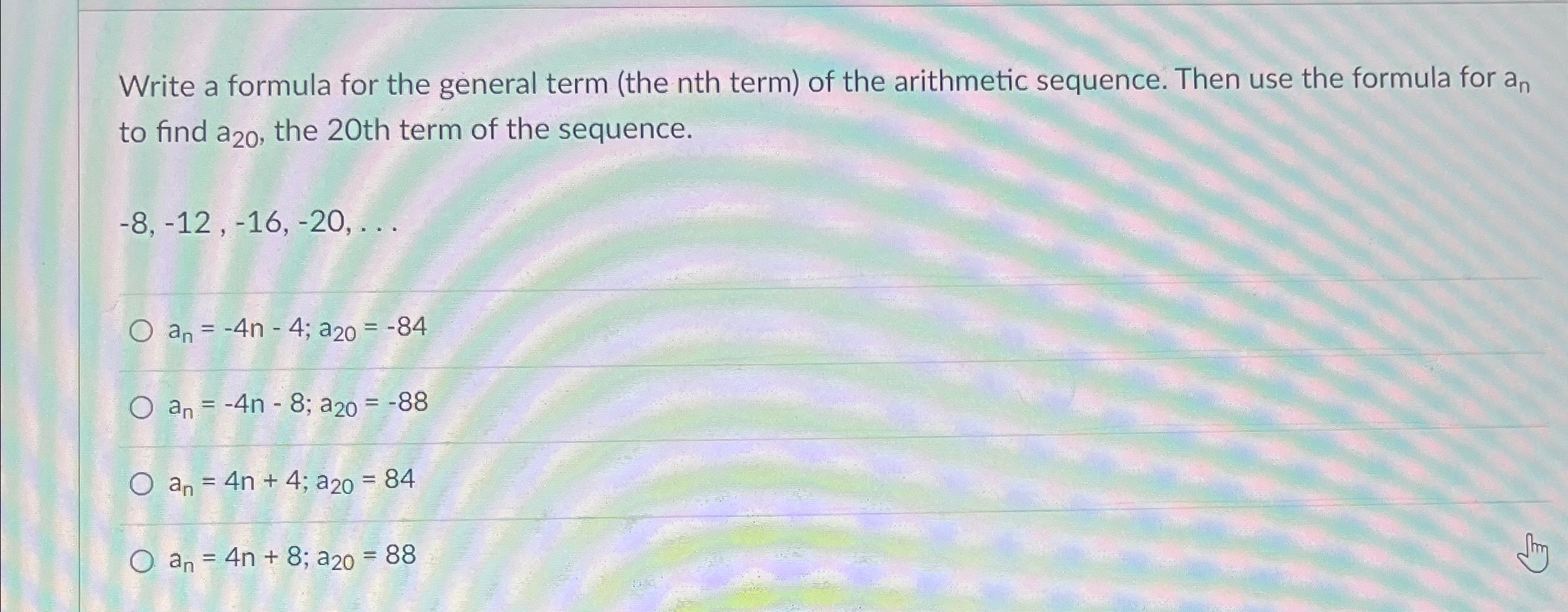 Solved Write a formula for the general term (the nth term) | Chegg.com