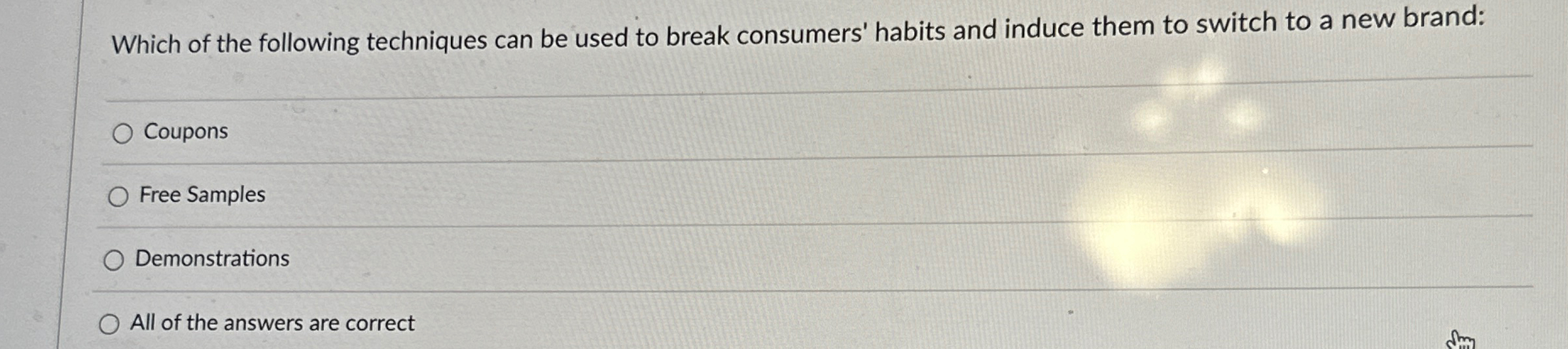 Solved Which of the following techniques can be used to | Chegg.com