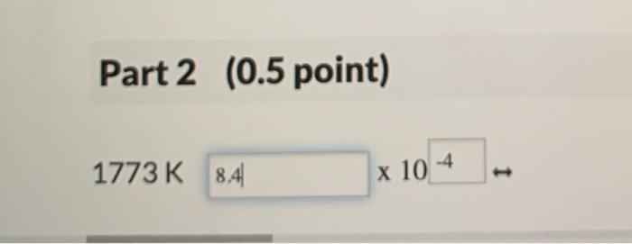Solved 27 Question (1 point) Calculate the value of K, for | Chegg.com